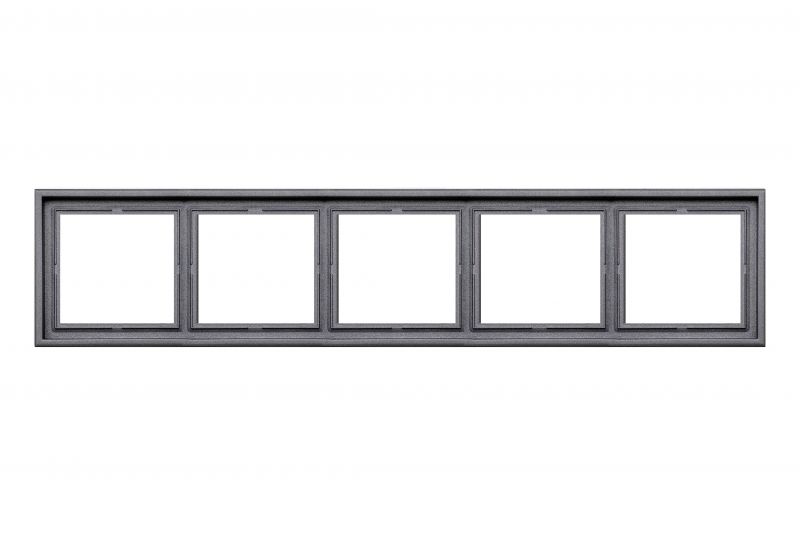 Rėmelis, 5 vietų – LIREGUS Modern, juoda matinė